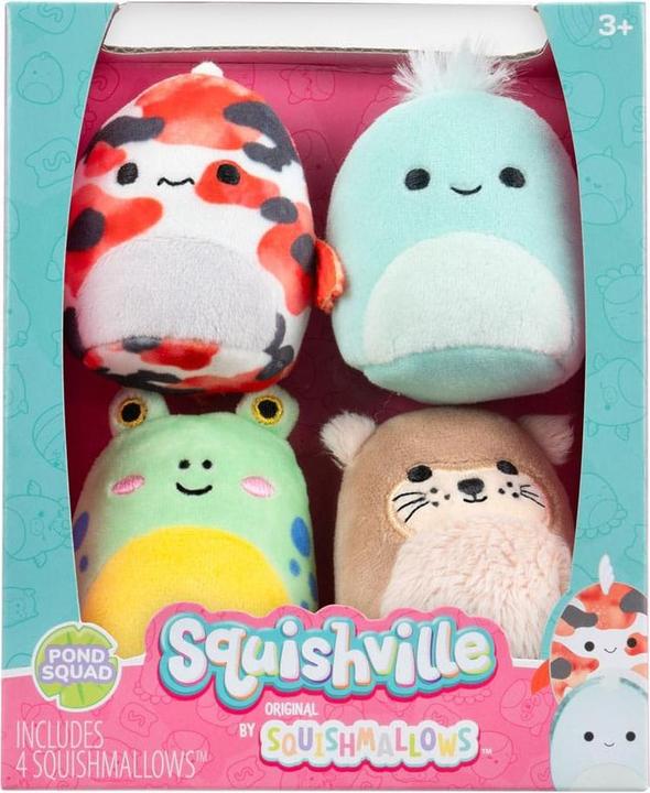 Image du produit Squishmallows Squishville Mini Peluches Pack de 4 Pond Squad 5 cm (5 cm)