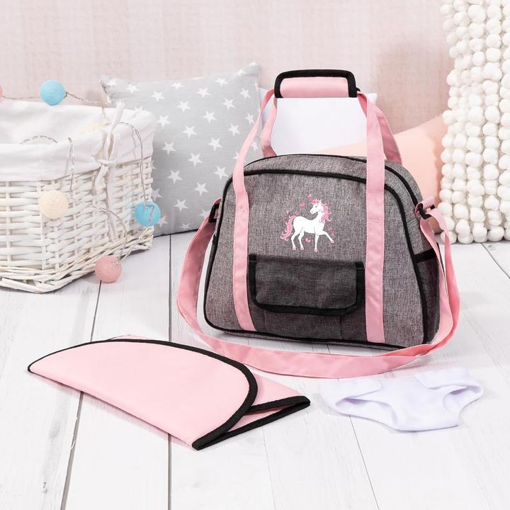 Image du produit Bayer sac de puériculture gris avec licorne (69033AB)