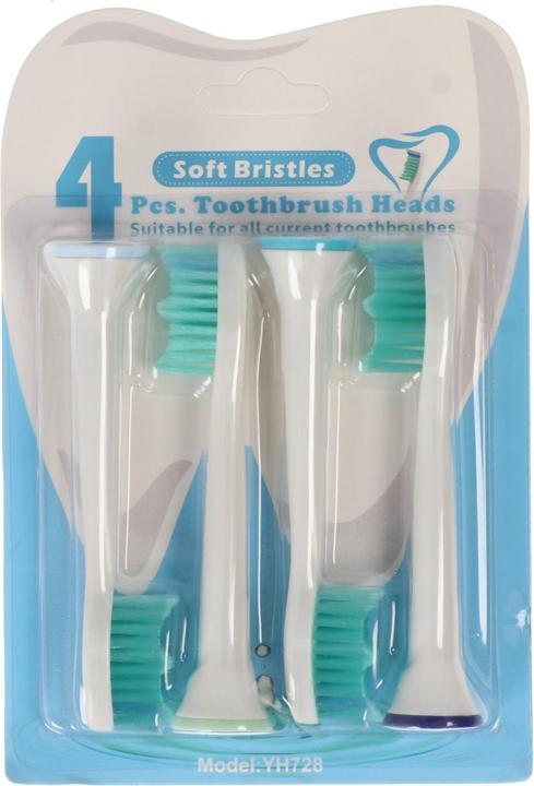 Image du produit AccuCell Tête de brosse à dents Standard Cleaning Brush pour brosses à dents électriques Philips, 4 pièces (4 x)