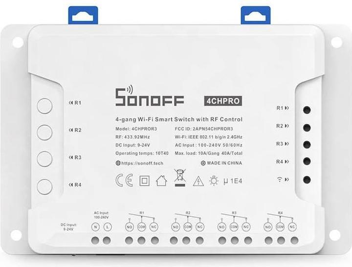 Immagine prodotto Sonoff 4CHPROR3 Attuatore di commutazione WLAN (Attuatore dell'interruttore)