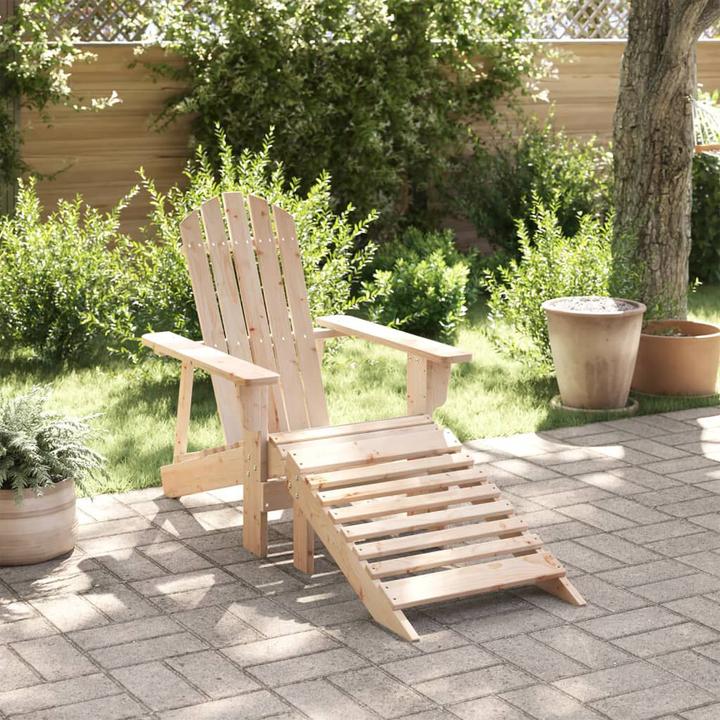 Produktbild VidaXL Adirondack-Stuhl mit Fussstütze