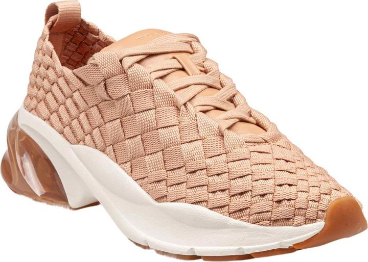 Actual product image Tory Burch blush woven fabric trainer sneakers (36)
