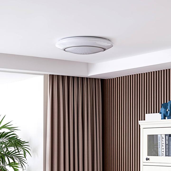 Actual product image Lindby Felecina LED ceiling light, Ø 50.5 cm, RGBW (1800 lm)