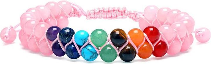 Produktbild Saraswati Armband Chakra Rosenquarz/Chakr.AC762