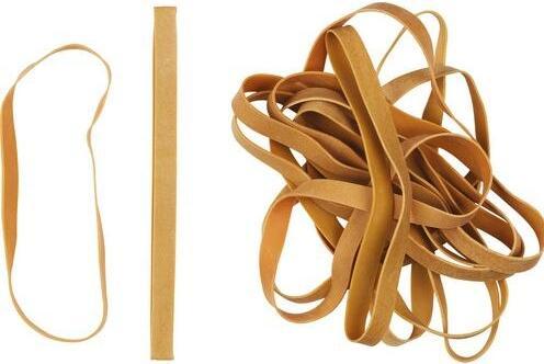 Actual product image Office Depot Rubber bands 12 mm x 12 mm 120 mm natural brown 500 g (500 pcs.)
