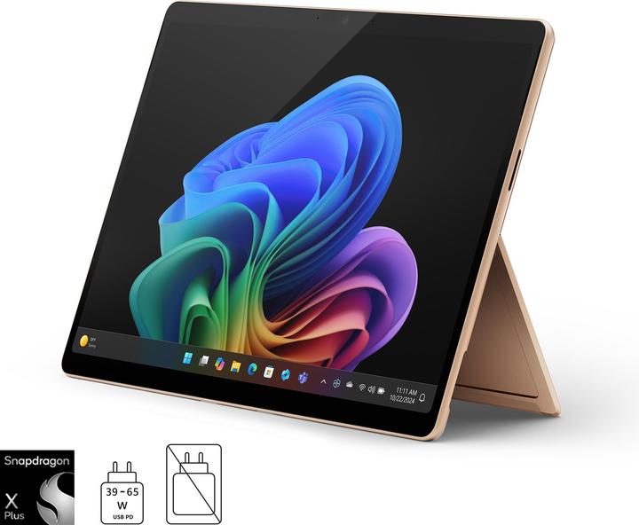 Microsoft Surface Pro - Copilot+ PC (power supply sold separately) - 11th Edition (13", Snapdragon X Plus X1P-64-100, 16 GB, 512 GB, Without keyboard layout)