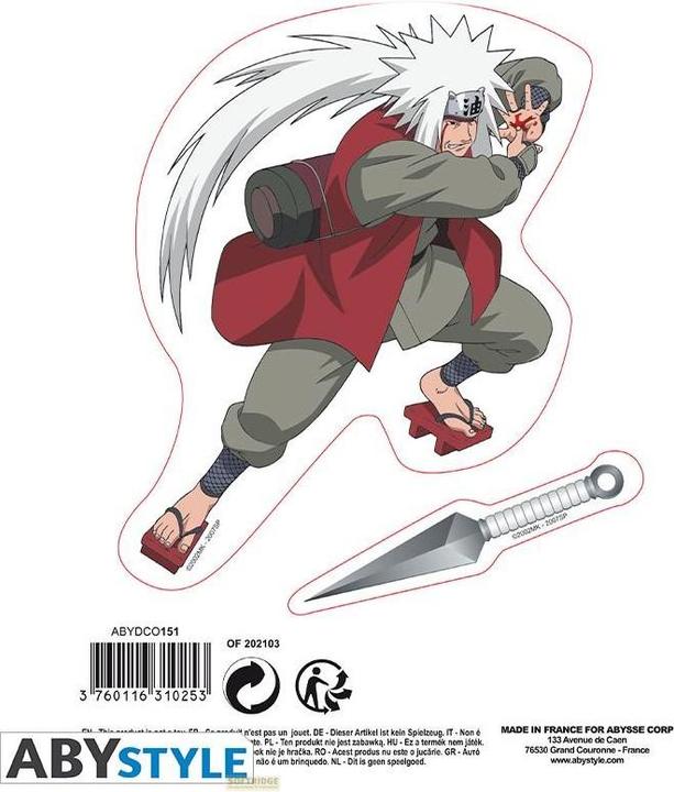 Immagine prodotto GED Set Adesivi Naruto - 2 Fogli 16x11 cm (Naruto/Jiraiya)
