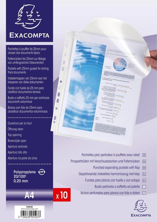 Actual product image Exacompta Show pocket kangaroo A4, transparent (A4, 10 x)
