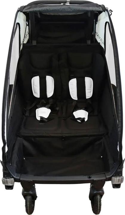 Immagine prodotto Deryan 3in1 Fahrradanhänger für 2 Kinder