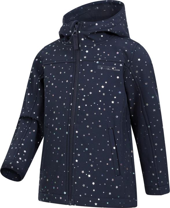 Actual product image Mountain Warehouse Childrens/Kids Exodus II Star Water Resistant Soft Shell Jacket (104)
