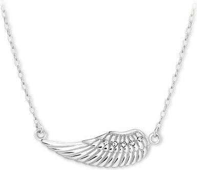 Brilio Gentle necklace made of white gold angel wing 279 001 00094 07
