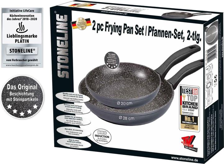 Produktbild Stoneline Pfannen-Set, 2-teilig, 20/28 cm (28 cm, Bratpfanne, Aluminium)