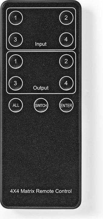Image du produit Nedis Commutateur matriciel HDMI ™ | 4x port(s) 4 ports | Alimentation DC / 1x RS232 / 4x HDMI™ Input |