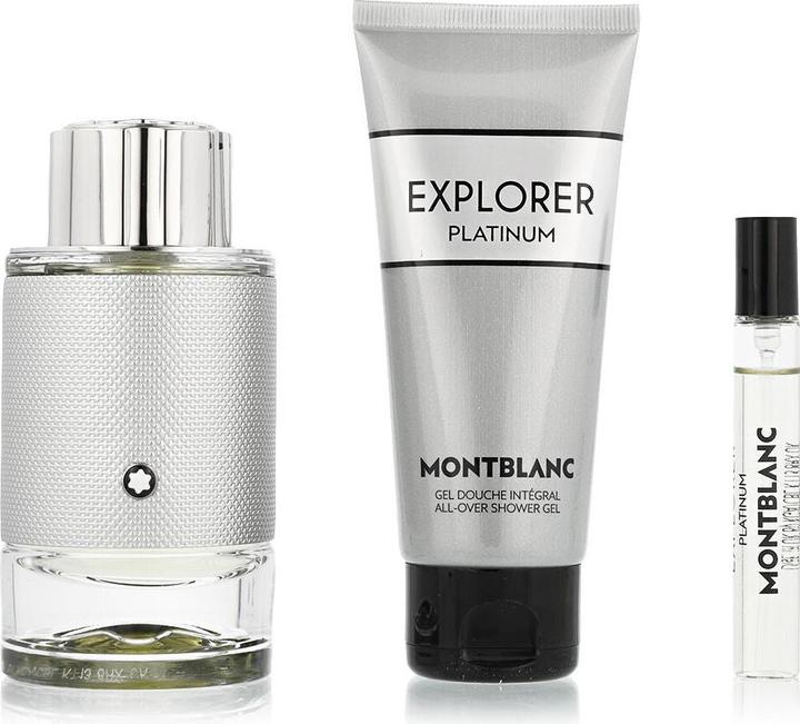 Image du produit Montblanc Set Explorer Platinum, Barbati, Eau De Parfum 100ml Eau De Parfum 7.5ml Gel De Dus 100ml (Set parfum)