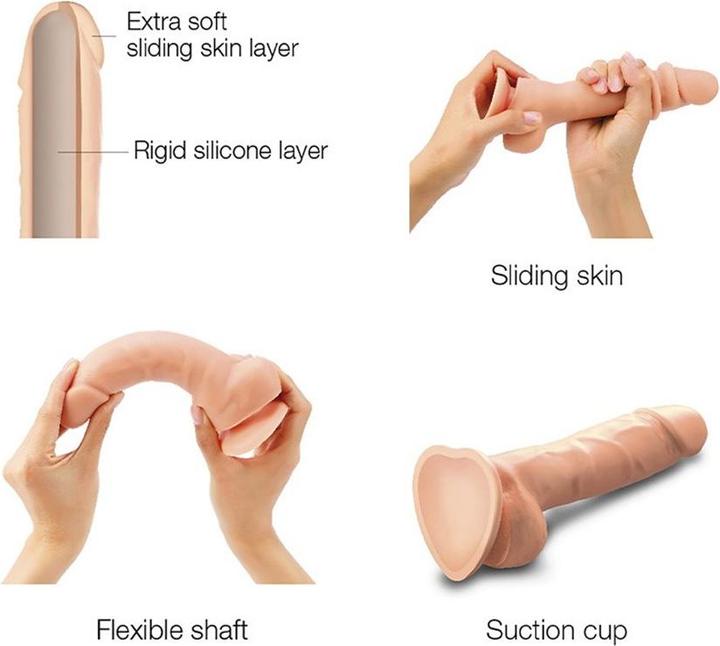 Image du produit Strap-on-me Sliding Skin Gode réaliste chair S