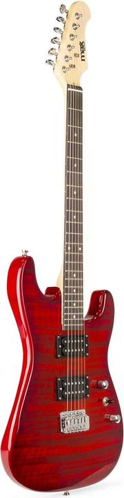 Immagine prodotto Max GigKit per chitarra elettrica stile trapuntato rosso (Chitarra elettrica, Legno)