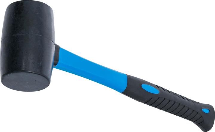 Produktbild BGS Gummihammer Fiberglasstiel schwarzer Kopf Ø 50 mm 280 g (459 g)