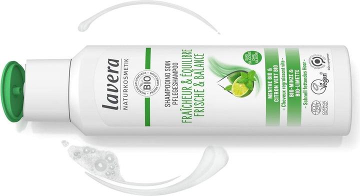Produktbild Lavera Shampoo Frische & Balance fettendes Haar Fl 250 ml (250 ml, Flüssiges Shampoo)