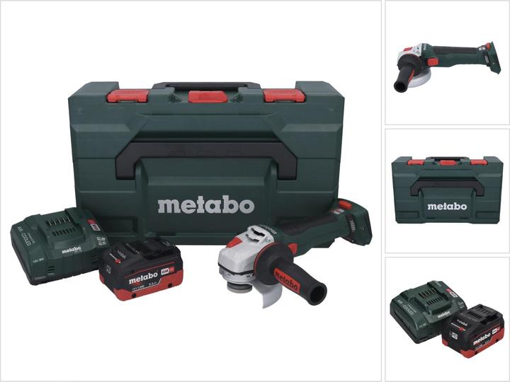 Produktbild Metabo WB 18 LT BL 11-125 Quick Akku Winkelschleifer 18 V 125 mm Brushless + 1x Akku 5,5 Ah + Ladeg (125 mm)