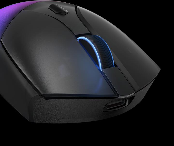 Actual product image Lenovo Legion M410 Wireless RGB Mouse - Mus - 6 knapper - Sort med RGB lys (Wireless, Cable)