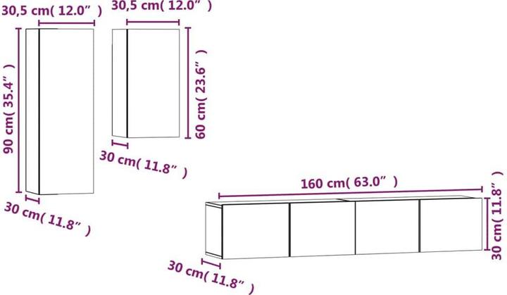 Image du produit VidaXL Charley (30,5 x 30 x 90 cm)