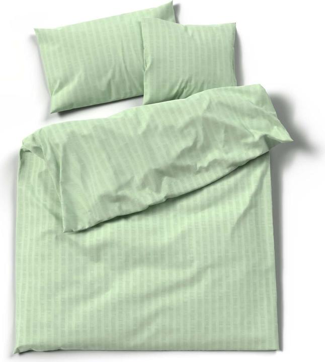Image du produit Lotus Bettwaren Parure de lit en satin seersucker uni (Housse de couette, 240 x 240 cm)
