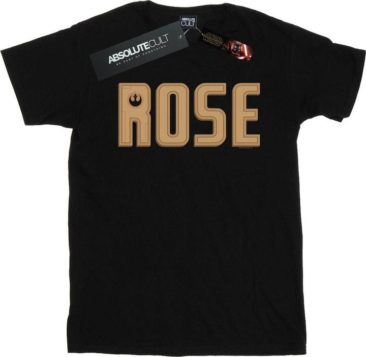 Star Wars The Rise Of Skywalker Rose Text Logo TShirt (XL)