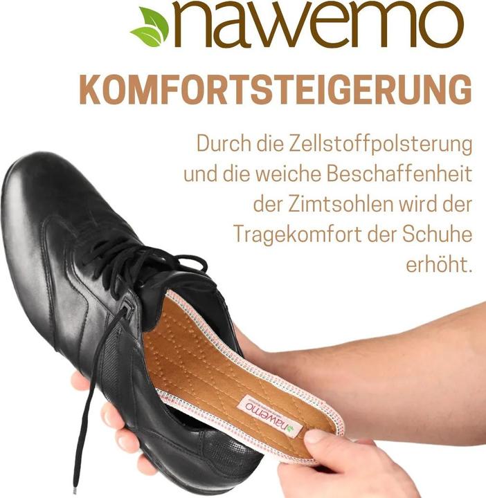 Produktbild Nawemo Zimteinlegesohlen gegen Schweissfüsse