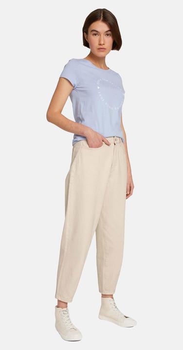 Actual product image Tom Tailor Shirt Basic-T-Shirt im 2-Pack mit Rundhalsausschnitt und Logo-Print in Loose Fit (S)