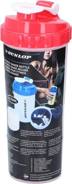 Produktbild Dunlop - Shaker-Sportflasche mit praktischem Verschluss 550 ml (rot) (0.55 l)