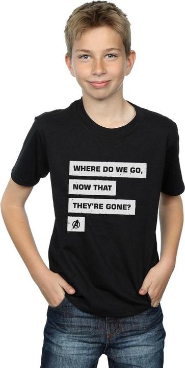 Image du produit Garçons - T-shirt Avengers Endgame Where Do We Go (140, 146)
