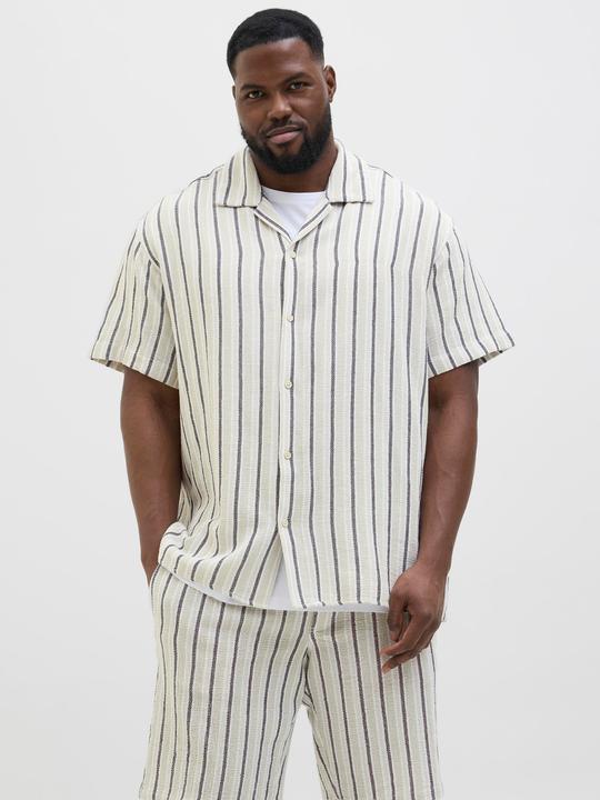 Immagine prodotto Jack & Jones Jorcoba Stripe Resort Shirt Ss Sn Pls (4XL)