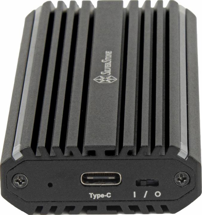 Produktbild Silverstone Technology SST-MS13 - USB-C-3.2-Gen2-10-Gbps-NVMe- / SATA-M.2-SSD-RGB-Gehäuse, 71175, Sc (M.2 2230)