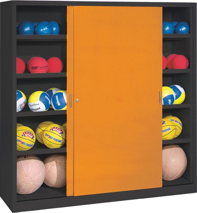 Produktbild C+P Ballschrank (HxBxT: 195x190x60 cm, mit Vollblech-Schiebetüren, Typ 4)
