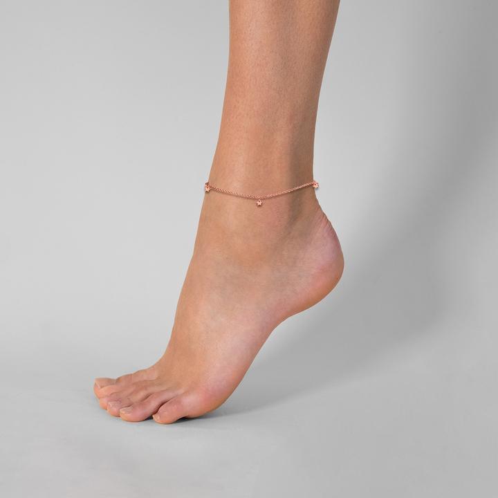 Immagine prodotto Glanzstücke München Stella da donna in argento rosa oro 22,0 cm di base + 3,0 cm di estensione - 23960 (Argento 925, 22 cm)