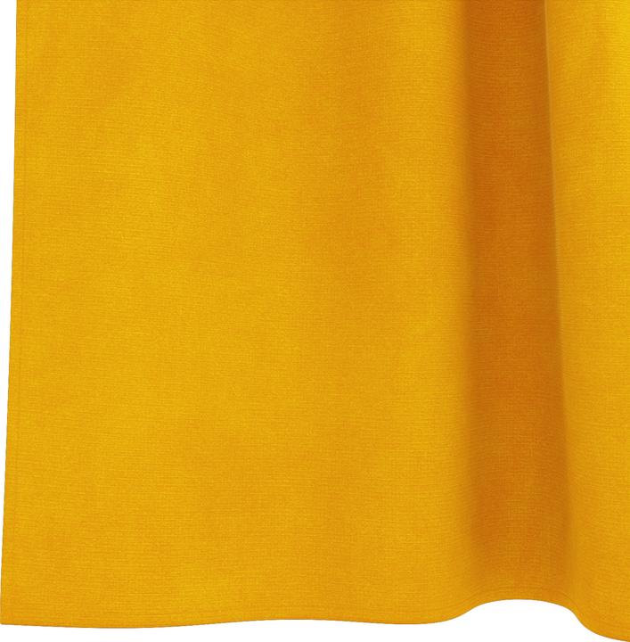 Image du produit VidaXL Rideaux occultants avec bandes de suspension 2 pièces jaune moutarde velours (141 x 144 cm)