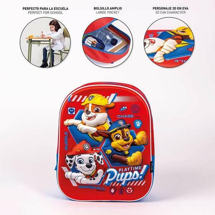 Produktbild Paw Patrol Kinderrucksack 3D The Rot 25 x 31 x 10 cm