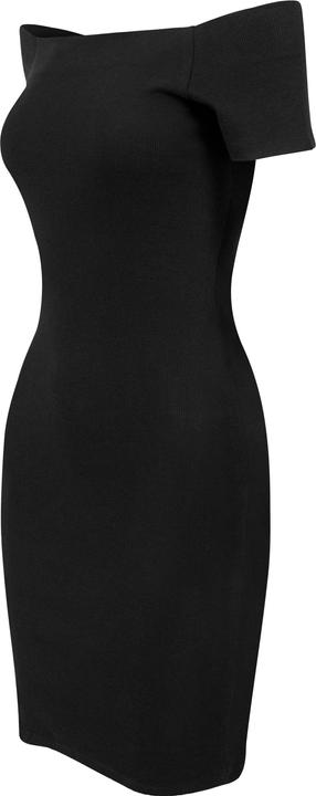 Urban Classics Ladies Off Shoulder Rib Dress