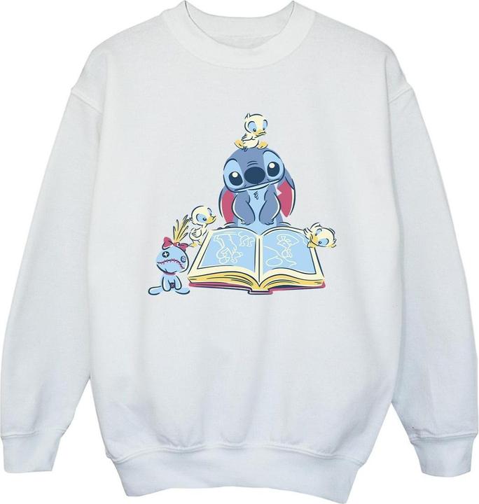 Disney Lilo & Stitch Reading A Book Sweatshirt Mädchen