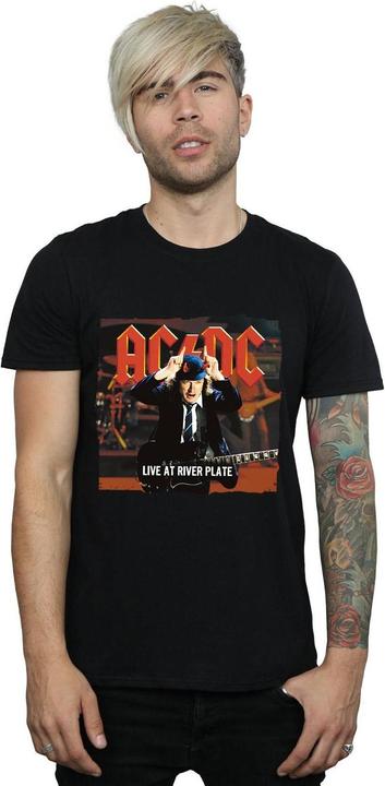 Actual product image AC/DC Mens Live At River Plate Columbia Records T-Shirt (XL)