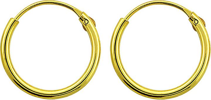 Immagine prodotto Star Piercing Orecchino rotondo placcato oro 18k (senza ottone, Argento 925)