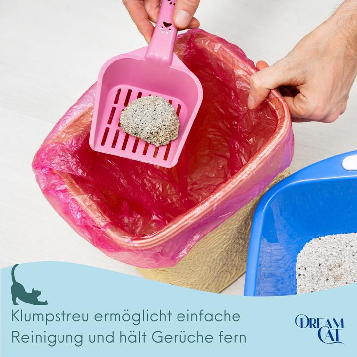 Immagine prodotto Dream Cat Lettiera per gatti al profumo di polvere di bambino - lettiera fine a base di bentonite, 5 litri (Raggruppamento, 4.25 kg)