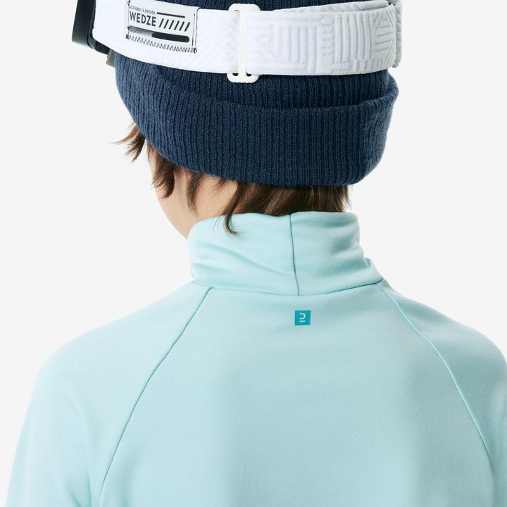 Image du produit Wedze Sous-vêtements de ski T-shirt fonctionnel enfant col haut - BL 500 turquoise (3, 4)