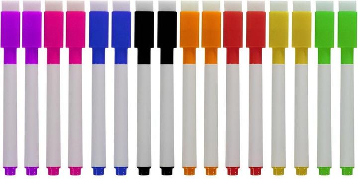 Actual product image JTI Marker pens for magnetic pictures - 16 pieces - 8 colours (8 colours, 16 x)