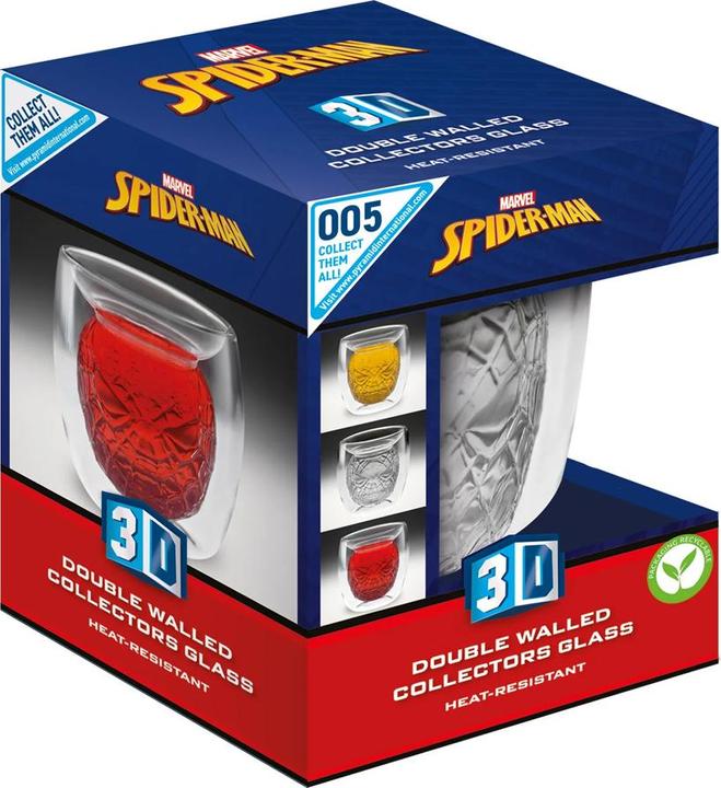 Actual product image Spiderman Head 3D Glass