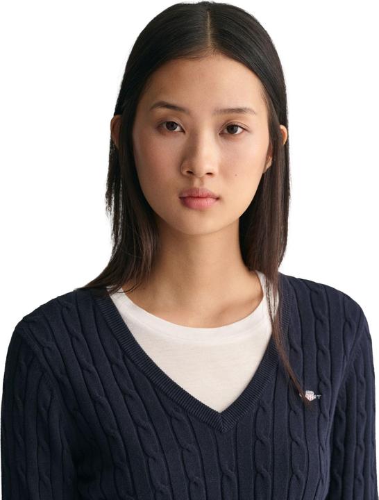 Produktbild GANT Stretch Cotton Cable V-Neck (XL)
