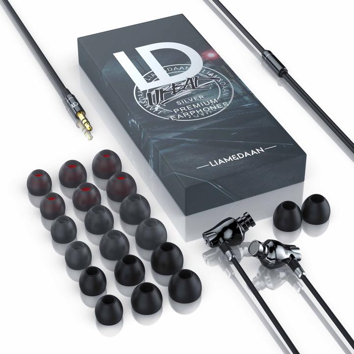 Produktbild Liam & Daan In-Ear Kopfhörer, Keramik "Urban" InEar Earphone, 8mm Treiber, Aramid Kabel (NC, Kabelgebunden)