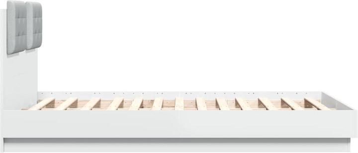 Actual product image VidaXL Bed frame with headboard and LED lights (135 x 190 cm)