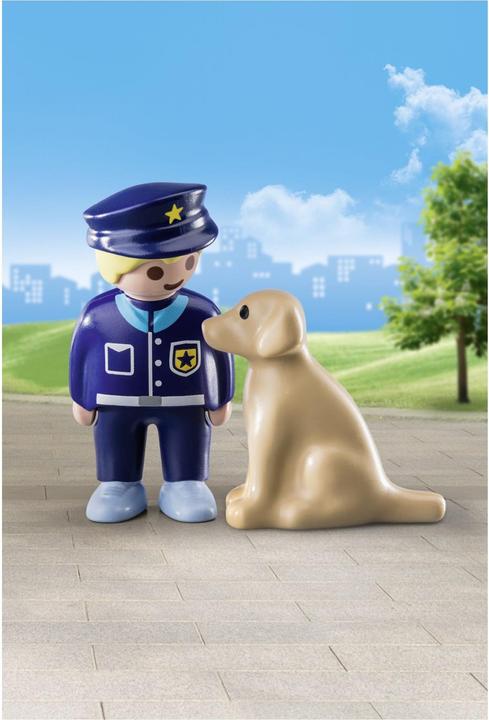 Produktbild Playmobil Polizist mit Hund (70408, Playmobil 1.2.3)