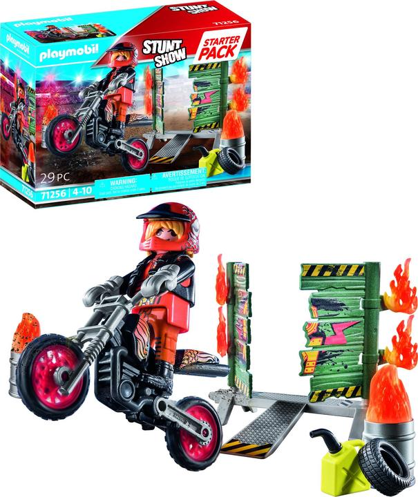 Actual product image Playmobil Motorbike with wall of fire (71256, Playmobil stunt show)